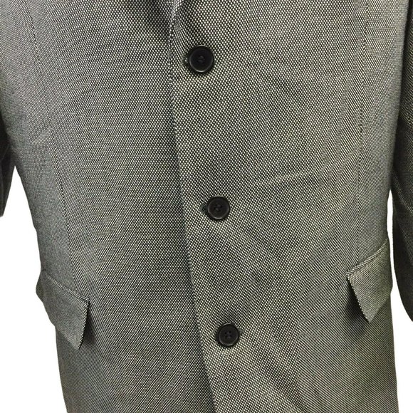 Alberto Celini Two Piece Suit Jacket Blazer Sports Coat Mens 42R Pants 36 Black - Picture 11 of 12